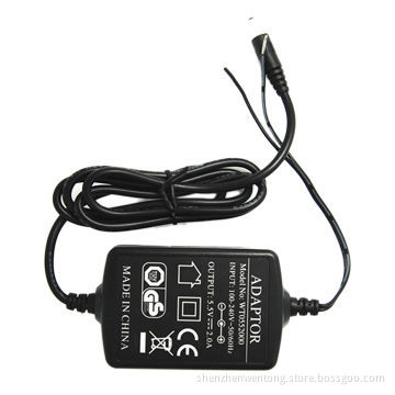 100-240V AC Input 5.5V DC 2A Output Regulated Power Adapter for ADSL Modem, 5.5 * 2.1 Jack